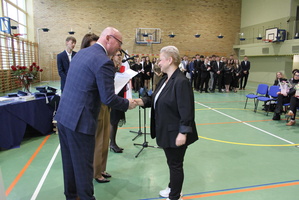 Uroczystośc zakończenia roku szkolnego klas maturalnych
